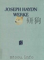 JOSEPH HAYDN WERKE REIHE Ⅰ BAND 1 SINFONIEN UM 1757-1760/61   1998  PDF电子版封面     