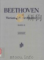 VARIATIONEN FUR KLAVIER BAND Ⅱ PIANO VARIATIONS VOLUME Ⅱ     PDF电子版封面     