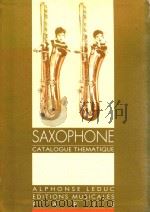 MUSIQUE POUR SAXOPHONE CATALOGUE THEMATIQUE THEMATIC CATALOGUE THEMATISCHER KATALOG CATALOGO TEMATIC   1993  PDF电子版封面     