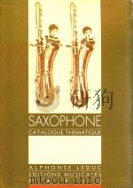 MUSIQUE POUR SAXOPHONE CATALOGUE THEMATIQUE THEMATIC CATALOGUE THEMATISCHER KATALOG CATALOGO TEMATIC（1993 PDF版）