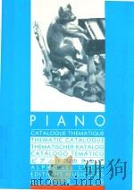 MUSIQUE POUR PIANO CATALOGUE THEMATIQUE THEMATIC CATALOGUE THEMATISCHER KATALOG CATALOGO TEMATICO（1994 PDF版）