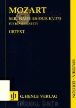 SERENADE FUR BLASERSEXTETT ES-DUR KV 375 STUDIEN-EDITION     PDF电子版封面    W.A.MOZART HENRIK WIESE 