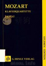 KLAVIERQUARTETTE STUDIEN-EDITION     PDF电子版封面    W.A.MOZART ERNST HERTTRICH HAN 