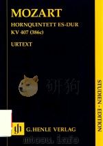HORNQUINTETT ES-DUR KV 407(386C)STUDIEN-EDITION     PDF电子版封面    W.A.MOZART HENRIK WIESE NORBER 