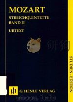 STREICHQUINTETTE BAND Ⅱ STUDIEN-EDITION     PDF电子版封面    W.A.MOZART ERNST HERTTRICH WOL 