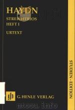 STREICHTRIOS HEFT Ⅰ STUDIEN-EDITION     PDF电子版封面    JOSEPH HAYDN BRUCE C.MACINTYRE 