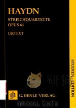STREICHQUARTETTE HEFT Ⅷ ZWEITE TOST-QUARTETTE OPUS 64 STUDIEN-EDITION     PDF电子版封面     