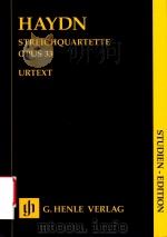 STREICHQUARTETTE HEFT Ⅴ RUSSISCHE-QUARTETTE OPUS 33 STUDIEN-EDITION     PDF电子版封面     