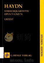 STREICHQUARTETTE HEFT Ⅸ APPONYI-QUARTETTE OPUS 71 UND 74 STUDIEN-EDITION     PDF电子版封面     