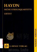 STREICHQUARTETTE FRUHE STREICHQUARTETTE HEFT Ⅰ STUDIEN-EDITION（ PDF版）