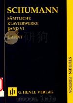 SAMTLICHE KLAVIERWERKE BAND Ⅵ STUDIEN-EDITION     PDF电子版封面     