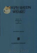 JOSEPH HAYDN WERKE REIHE Ⅶ NOTTRUNI MIT ORGELLEIERN KRITISCHER BERICHT   1972  PDF电子版封面     