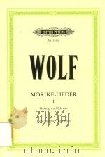MORIKE-LIEDER FUR GESAND AND KLAVIER/FOR VOICE AND PIANO BAND VolUME I AUSGABE FUR HOHE STIMME EDITI（ PDF版）