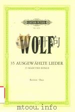35 AUSGEW AHLTE LIEDER FUR BARITON BASS AND KLAVIER 35 SELECTED SONGS FOR BARITONE/BASS AND PIANO（ PDF版）