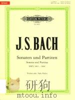 DREI SONATEN UND DREI PARTITEN FUR VIOLINE ALLEIN BWV 1001-1006     PDF电子版封面     