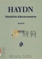 SAMTLICHE KLAVIERSONATEN BAND Ⅱ COMPLETE PIANO SONATAS VOLUME Ⅱ     PDF电子版封面     