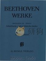 BEETHOVEN WERKE ABTEILUNG Ⅺ BAND 1 SCHOTTISCHE UND WALISISCHE LIEDER KRITISCHER BERICHT   1999  PDF电子版封面     