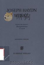 JOSEPH HAYDN WERKE REIHE XIV BAND 2 BARYTONTRIOS NR.25-48 KRITISCHER BERICHT   1992  PDF电子版封面     