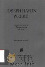 JOSEPH HAYDN WERKE REIHE XIV BAND 4 BARYTONTRIOS NR.73-96 KRITISCHER BERICHT   1989  PDF电子版封面     
