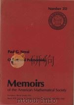 Orthogonal polynomials   1979  PDF电子版封面  0821822136  Paul G. Nevai 
