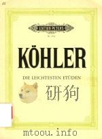 DIE LEICHTESTEN ETUDEN FUR KLAVIER ZU ZWEI HANDEN OPUS 151     PDF电子版封面     