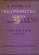 Trigonometric series Second Edition Volume I（1959 PDF版）