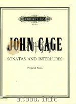 SONATAS AND INTERLUDES PREPARED PIANO   1960  PDF电子版封面    JOHN CAGE 