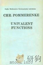 Univalent functions   1975  PDF电子版封面  3525401337   