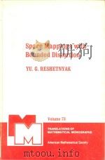 Space mappings with bounded distortion   1989  PDF电子版封面  0821845268   