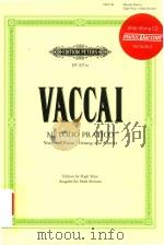 METODO PRATICO DI CANTO ITALIANO GESANG UND KLAVIER/VOICE AND PIANO EDITION FOR HIGH VOICE AUSGABE F     PDF电子版封面     