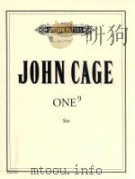 ONE9 FOR SHO FOR MAYUMI MIYATA     PDF电子版封面    JOHN CAGE 