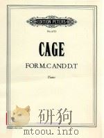 FORM.CAND D.T PIANO     PDF电子版封面    CAGE 