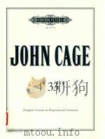 4'33     PDF电子版封面    JOHN CAGE 