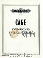 Variations I : extra materials   1960  PDF电子版封面    John Cage; C.F. Peters (Firm); 