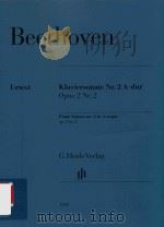 KLAVIERSONATE NR.2 A-DUR OPUS 2 NR.2 PIANO SONATA NO.2 IN A MAJOR     PDF电子版封面     