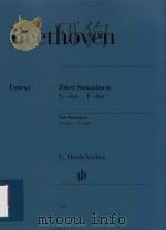 ZWEI SONATINEN G-DUR F-DUR TWO SONATINAS G MAJOR F MAJOR     PDF电子版封面    LUDWIG VAN BEETHOVEN ROTTO VON 