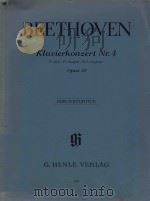 KONZERT FUR KLAVIER UND ORCHESTER NR.4 G-DUR G MAJOR SOLMAJEUR OPUS 58     PDF电子版封面    BEETHOVEN HANS-WERNER KUTHEN 