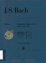 ENGLISCHE SUITEN 4-6 BWV 809-811 ENGLISH SUITEN 4-6 BWV 809-811     PDF电子版封面     