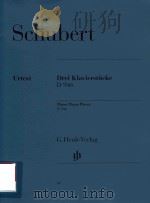 DREI KLAVIERSTUCKE D 946 THREE PIANO PIECES D 946     PDF电子版封面    FRANZ SCHUBERT PAUL MIES WALTH 