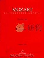 COSI FAN TUTTE KV 588 OUVERTURE PARTITUR/SCORE   1991  PDF电子版封面    W.A.MOZART WOLFGANG REHM 