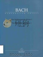 DAS WOHLTEMPERIERTE KLAVIER Ⅰ THE WELL-TEMPERED CLAVIER Ⅰ BWV 846-869   1989  PDF电子版封面     