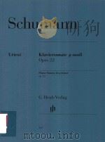 KLAVIERSONATE G-MOLL OPUS22 PIANO SONATA IN G MINOR OP.22     PDF电子版封面    ROBERT SCHUMANN ERNST HERTTRIC 