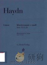 KLAVIERSONATE C-MOLL HOB.XVI: 20 PIANO SONATA IN C MAJOR HOB.XVI: 20     PDF电子版封面    JOSEPH HAYDN GEORG FEDER HANS- 