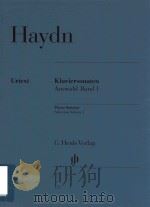 KLAVIERSONATEN AUSWAHL BAND I PIANO SONATAS SELECTION VOLUME 1     PDF电子版封面    JOSEPH HAYDN GEORG FEDER HANS- 