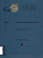 AUSGEWAHLTE KLAVIERSTUCKE SELECTED PIANO PIECES     PDF电子版封面    NIELS W.GADE BENGT JOHNSSON KL 