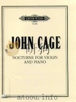 NOCTURNE FOR VIOLIN AND PIANO DURATION: CA.4 MINUTES（ PDF版）