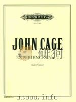 TWO PIECES FOR PIANO (1946) PIANO SOLO     PDF电子版封面    JOHN CAGE 
