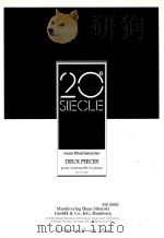DEUX PIECES POUR VIOLONCELLE ET PIANO REF.VC 4327   1993  PDF电子版封面     
