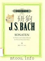 SONATEN FUR VIOLINE UND CEMBALO/FOR VIOLIN AND HARPSICHORD BAND Vol.Ⅱ BWV 1017-1019（1958 PDF版）