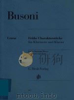 FRUBE CHARAKTERSTUCKE FUR KLARINETTE UND KLAVIER EARLY CHARACTER PIECES FOR CLARINET AND PIANO CHARI（ PDF版）